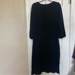 Pure Collection Cashmere Midi Sweater Dress Black - US 8 / 10